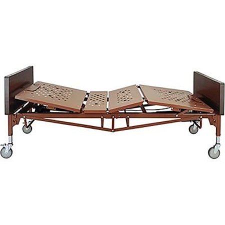 DYNAREX Dynarex Bariatric Full Electric Home Care Bed W/ Emergency Hand Crank, 42in 10404